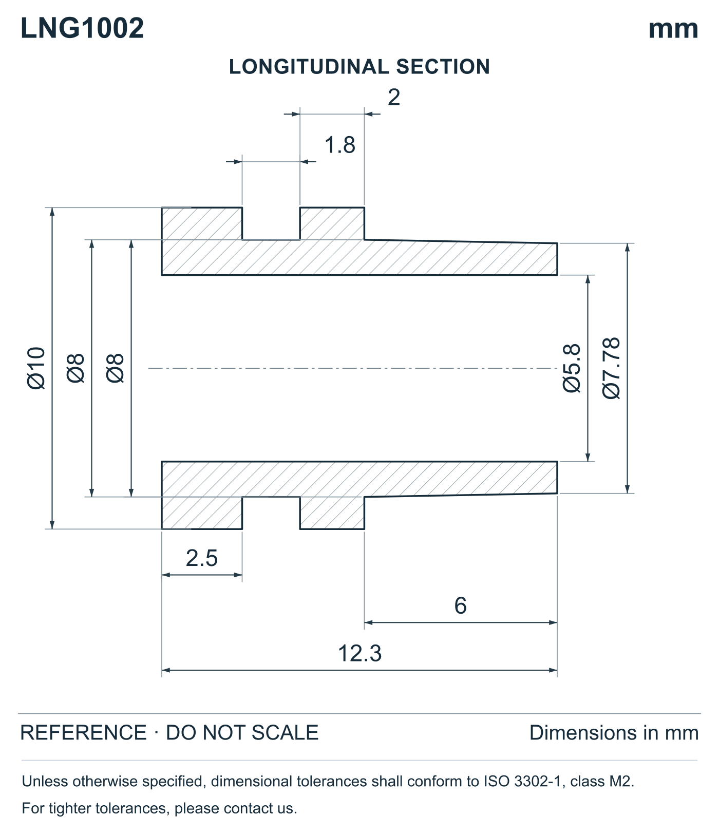 Wire Grommets - Long Neck profile reference; appearance varies with size and material