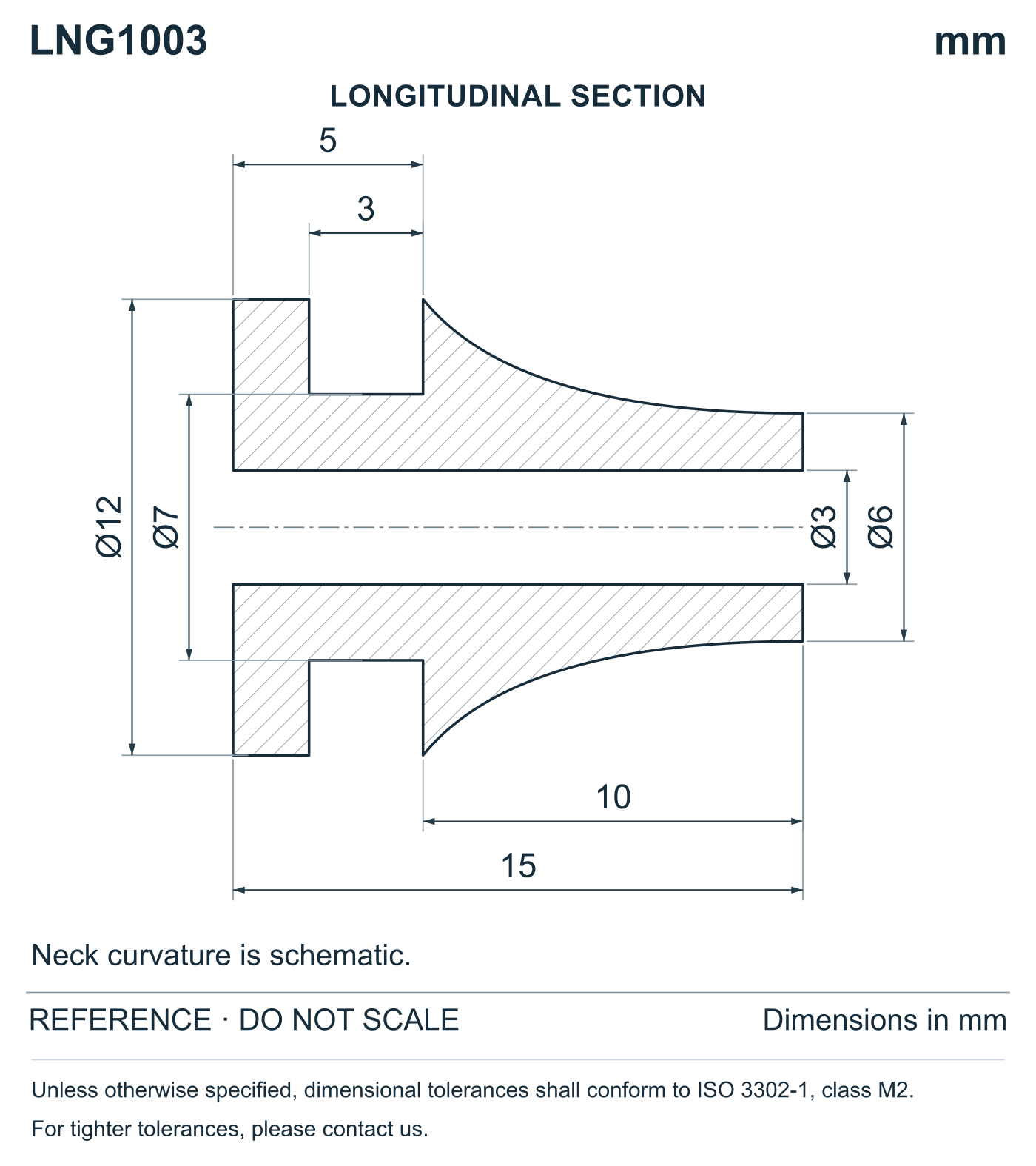 Wire Grommets - Long Neck profile reference; appearance varies with size and material