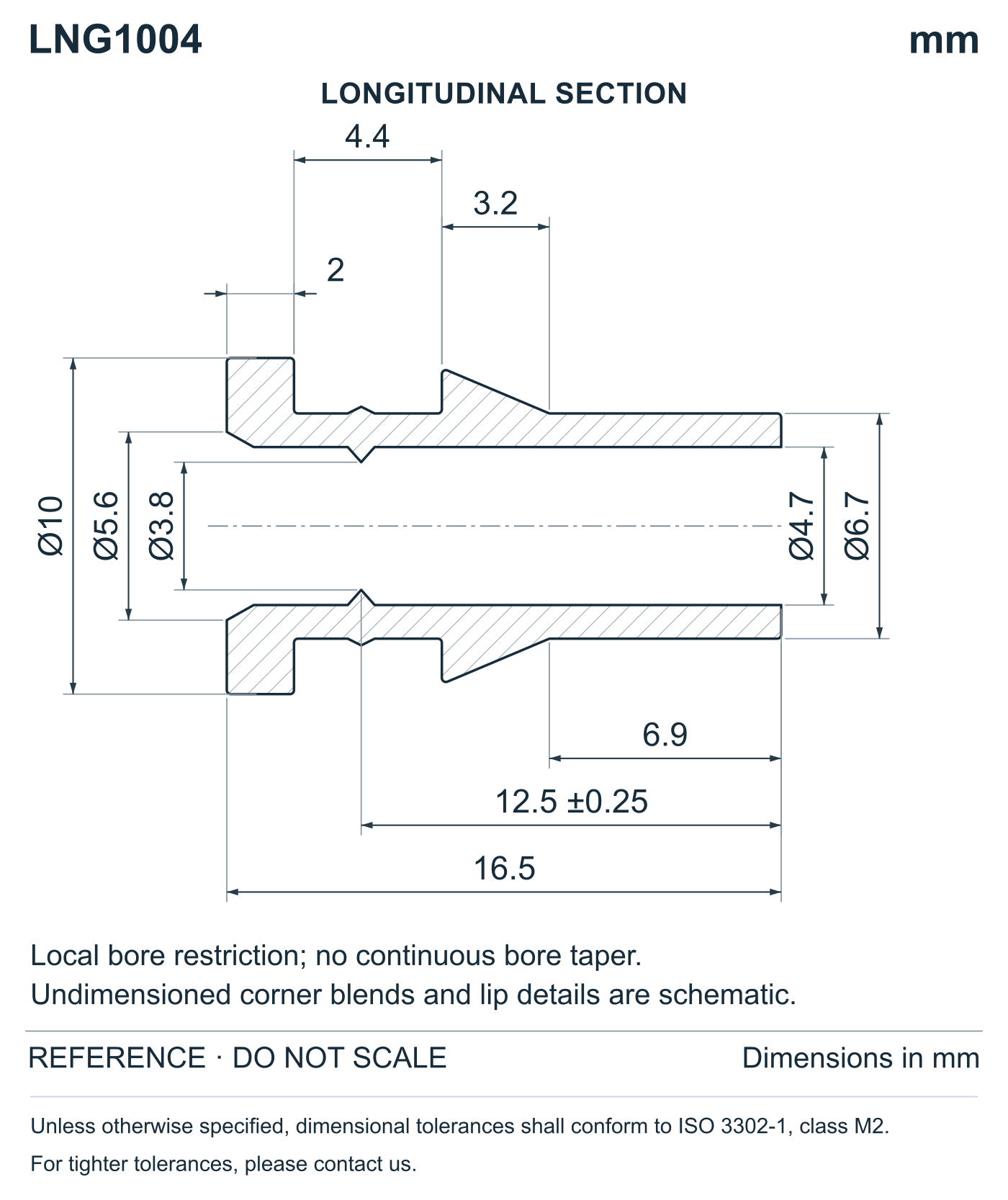 Wire Grommets - Long Neck profile reference; appearance varies with size and material