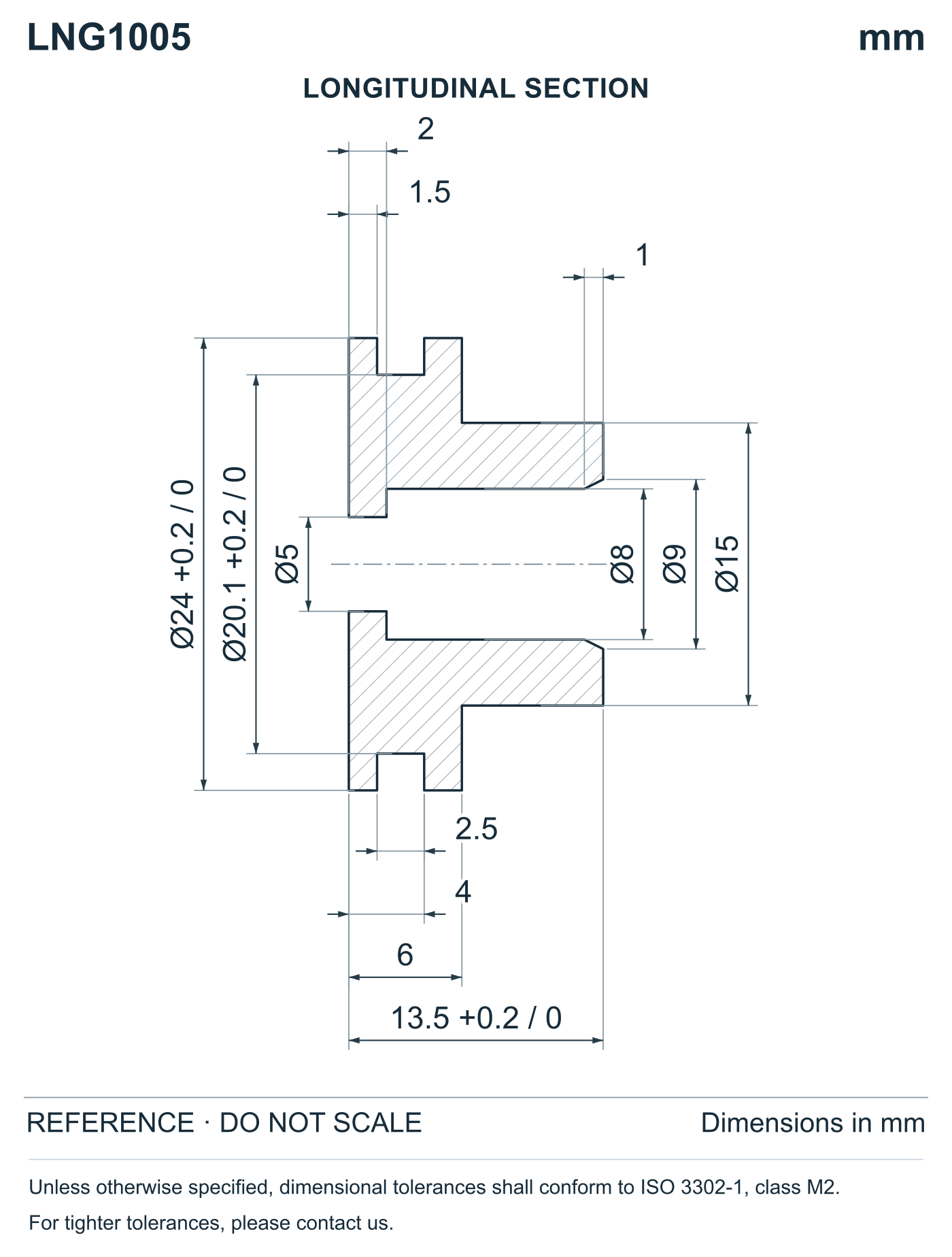 Wire Grommets - Long Neck profile reference; appearance varies with size and material