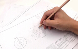 Preparing a technical drawing for a molded part