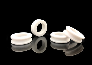 3mm/8mm White Double Sided Open Rubber White Grommets Cable Ring W254